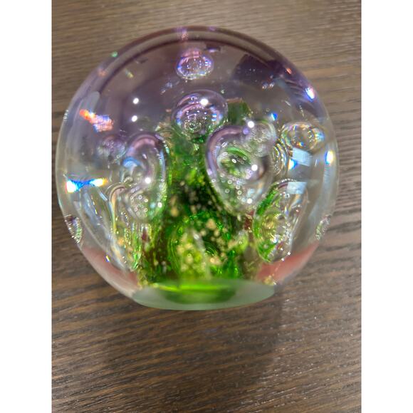 TEIGN VALLEY HANDCRAFTED GLASS PAPERWEIGHT UNIQUE NEBULA - Picture 1 of 6